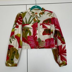 FARMRio White Spring Forest Long Sleeve Shirt